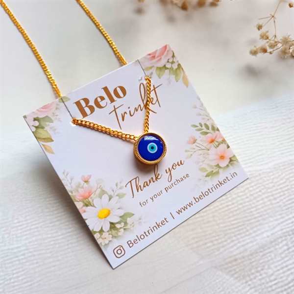 Dainty Evil Eye Charm Pendant – Gold Plated
